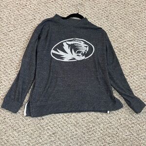 Mizzou Pull-Over Gray Sweater, Size Small